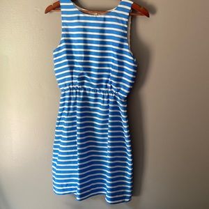JCrew Blue Stripe Dress Size 4